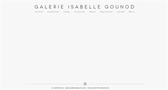 Desktop Screenshot of galerie-gounod.com
