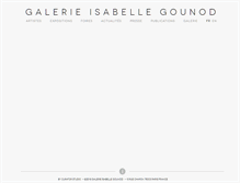 Tablet Screenshot of galerie-gounod.com